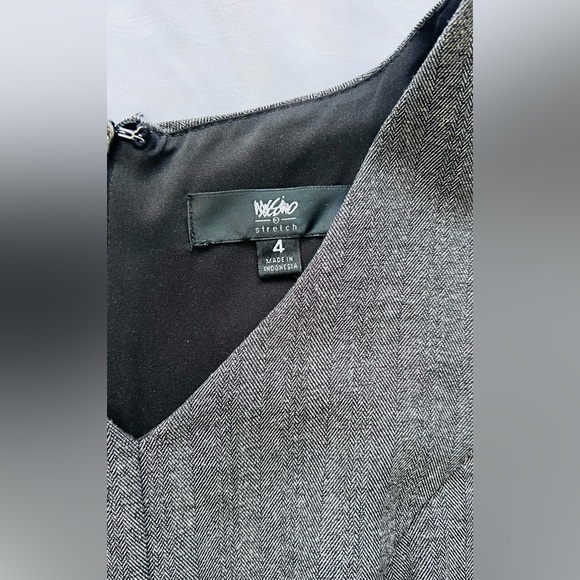 Dark gray sleeveless Massimo suit dress - Picture 3 of 5